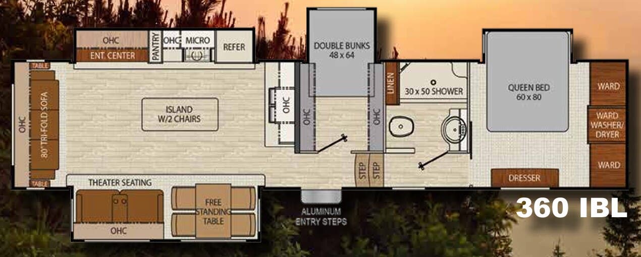 View 2017 Coachmen Chaparral 360 IBL complete specs and manufacturer brochures
