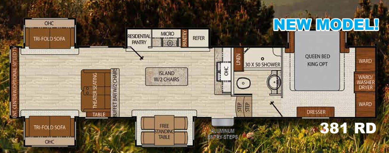 View 2017 Coachmen Chaparral 381 RD complete specs and manufacturer brochures