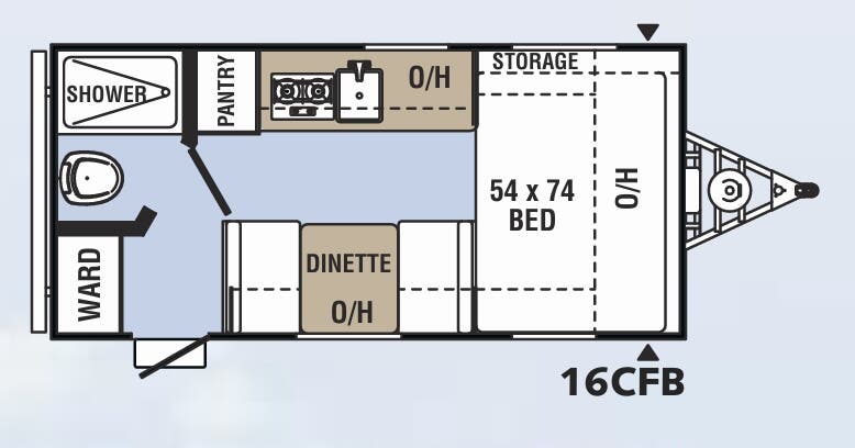 View 2017 Coachmen Clipper Cadet 16CFB complete specs and manufacturer brochures