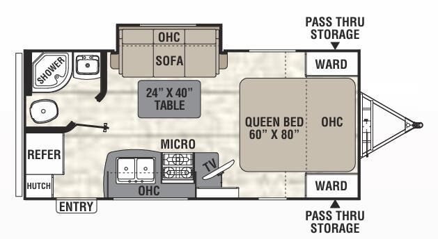View 2017 Coachmen Freedom Express Ultra Lite 192 RBS complete specs and manufacturer brochures