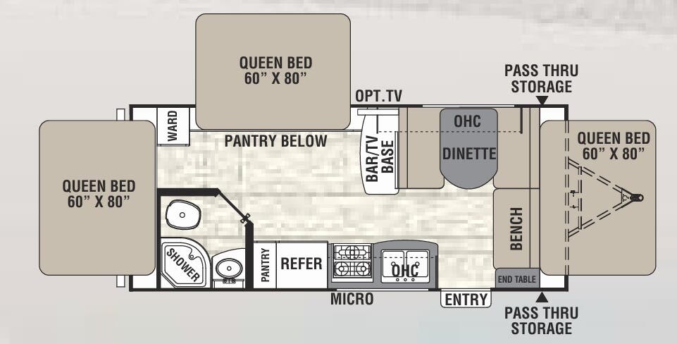 View 2017 Coachmen Freedom Express Ultra Lite 21 TQX complete specs and manufacturer brochures