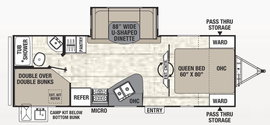 View 2017 Coachmen Freedom Express Ultra Lite 257 BHS complete specs and manufacturer brochures