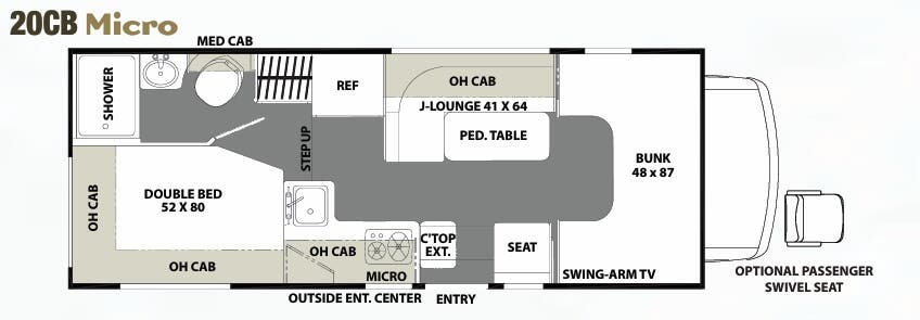 View 2017 Coachmen Freelander 20CB (Ford) complete specs and manufacturer brochures