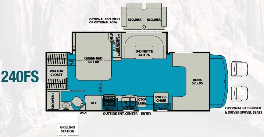 View 2017 Coachmen Leprechaun 240FS (Ford) complete specs and manufacturer brochures