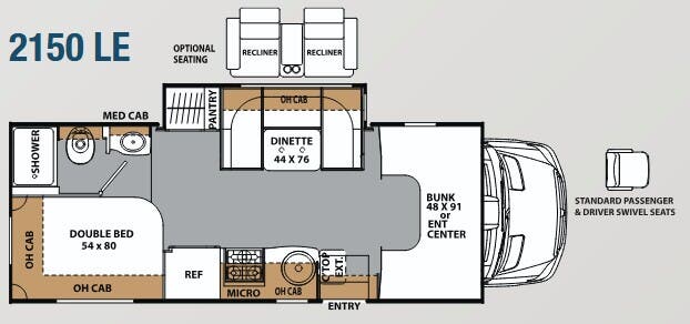 View 2017 Coachmen Prism LE 2150 LE complete specs and manufacturer brochures