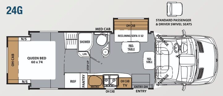 View 2017 Coachmen Prism Profile 24G complete specs and manufacturer brochures