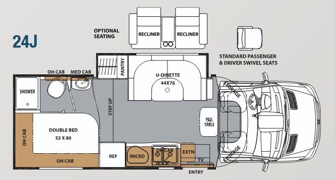 View 2017 Coachmen Prism Profile 24J complete specs and manufacturer brochures