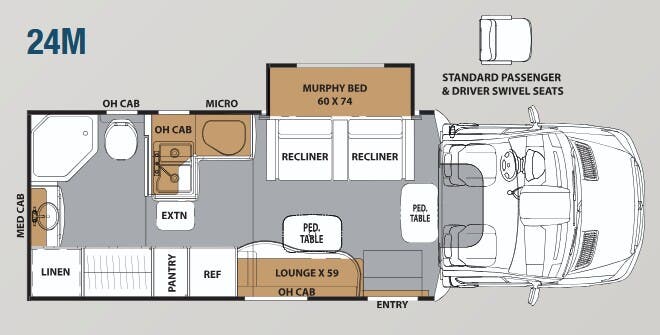 View 2017 Coachmen Prism Profile 24M complete specs and manufacturer brochures