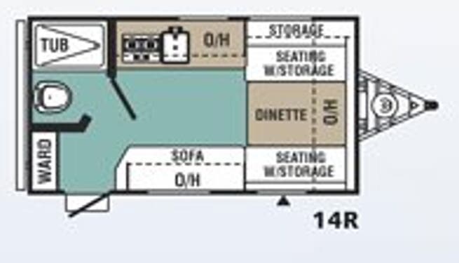 View 2017 Forest River Viking 14R complete specs and manufacturer brochures