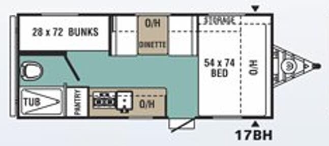 View 2017 Forest River Viking 17BH complete specs and manufacturer brochures