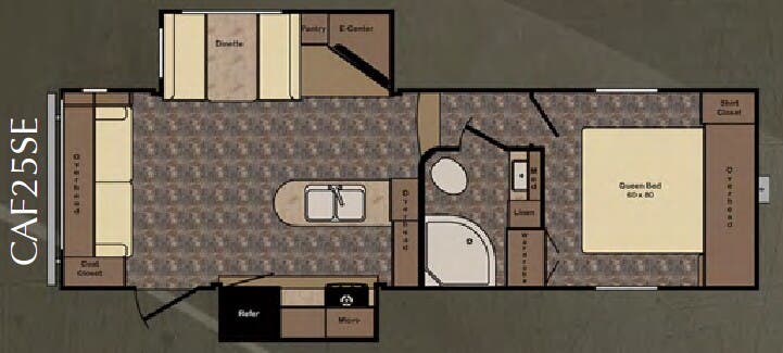 View 2017 CrossRoads Cruiser Aire CAF25SE complete specs and manufacturer brochures