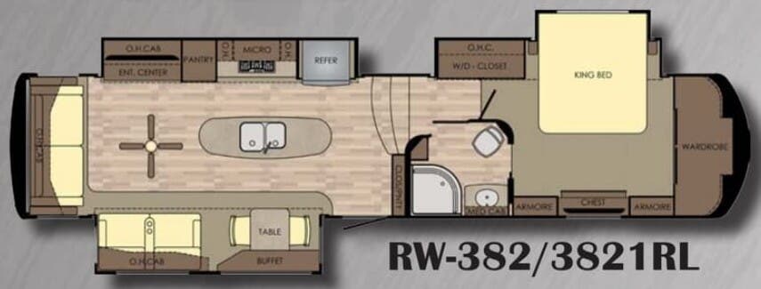 View 2017 CrossRoads Redwood RW-3821RL complete specs and manufacturer brochures