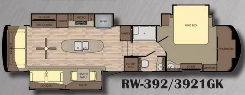 View 2017 CrossRoads Redwood RW-3921GK complete specs and manufacturer brochures