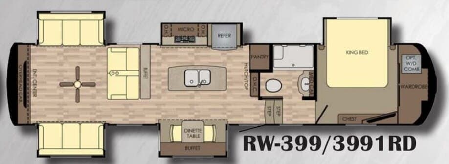 View 2017 CrossRoads Redwood RW-3991RD complete specs and manufacturer brochures