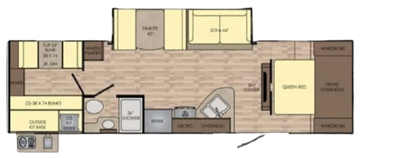 View 2017 CrossRoads Sunset Trail Super Lite SS-289QB complete specs and manufacturer brochures