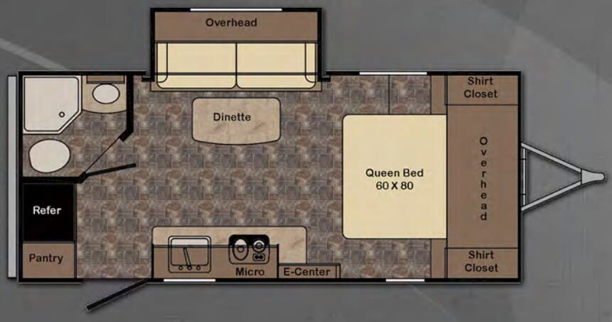 View 2017 CrossRoads Sunset Trail Ultra Lite ST198RB complete specs and manufacturer brochures