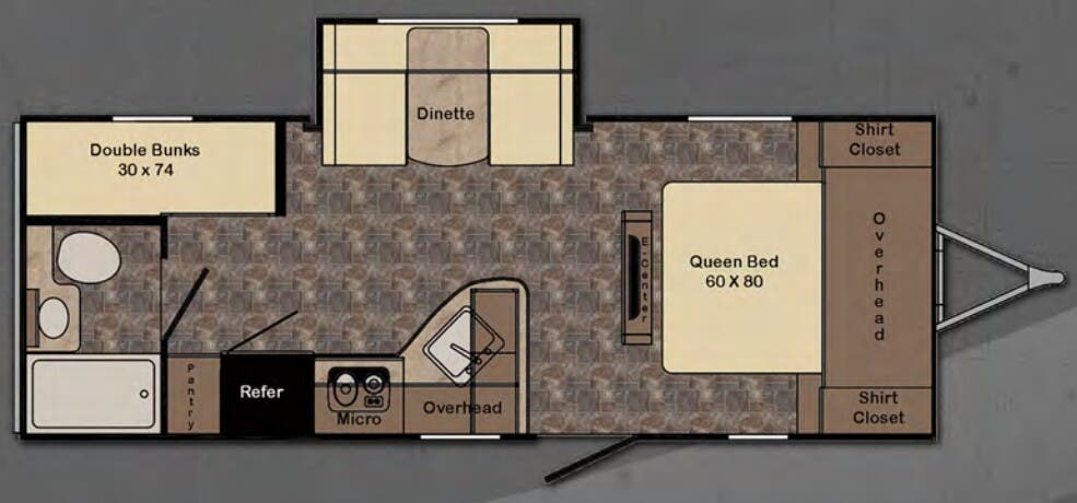 View 2017 CrossRoads Sunset Trail Ultra Lite ST237BH complete specs and manufacturer brochures