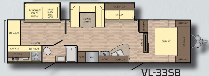 View 2017 CrossRoads Volante VL-33SB complete specs and manufacturer brochures
