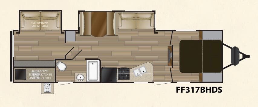 View 2017 Cruiser RV Fun Finder Signature 317BHDS complete specs and manufacturer brochures