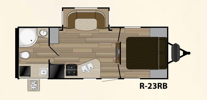 View 2017 Cruiser RV Radiance 23RB complete specs and manufacturer brochures