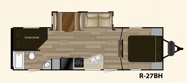 View 2017 Cruiser RV Radiance 27BH complete specs and manufacturer brochures