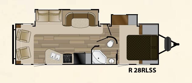View 2017 Cruiser RV Radiance Touring 28RLSS complete specs and manufacturer brochures