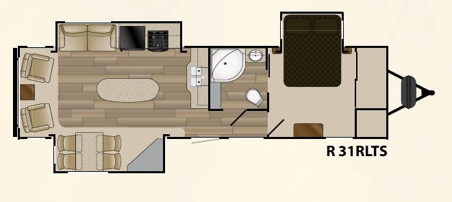 View 2017 Cruiser RV Radiance Touring 31RLTS complete specs and manufacturer brochures