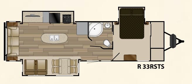 View 2017 Cruiser RV Radiance Touring 33RSTS complete specs and manufacturer brochures