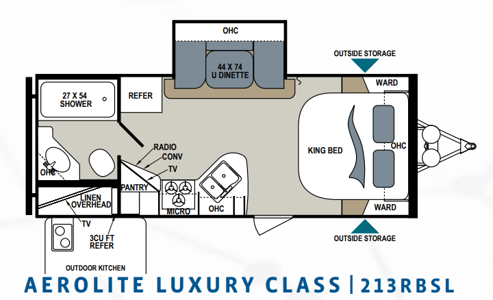 View 2017 Dutchmen Aerolite Luxury 213RBSL complete specs and manufacturer brochures