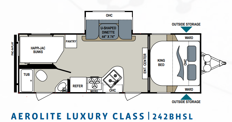 View 2017 Dutchmen Aerolite Luxury 242BHSL complete specs and manufacturer brochures