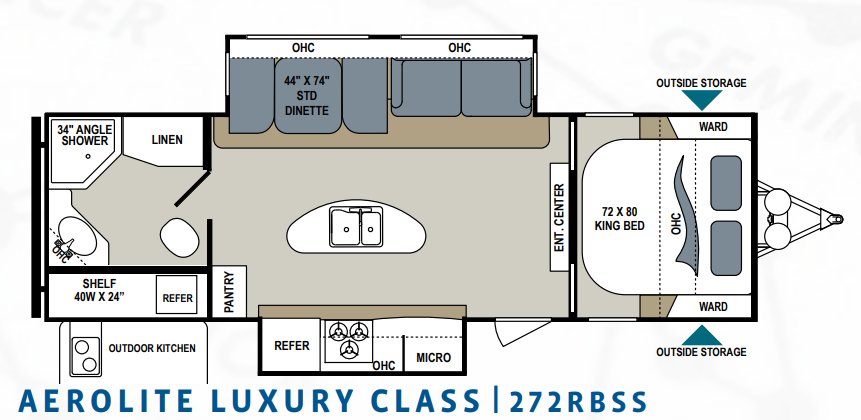 View 2017 Dutchmen Aerolite Luxury 272RBSS complete specs and manufacturer brochures