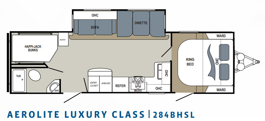 View 2017 Dutchmen Aerolite Luxury 284BHSL complete specs and manufacturer brochures