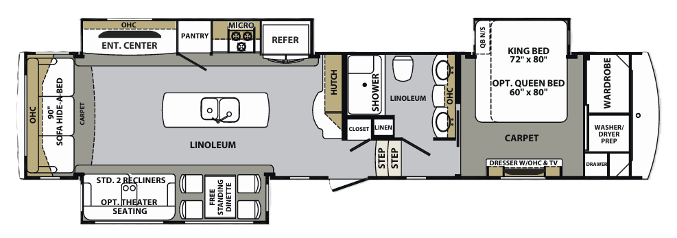View 2017 Forest River Cardinal 3456RL complete specs and manufacturer brochures
