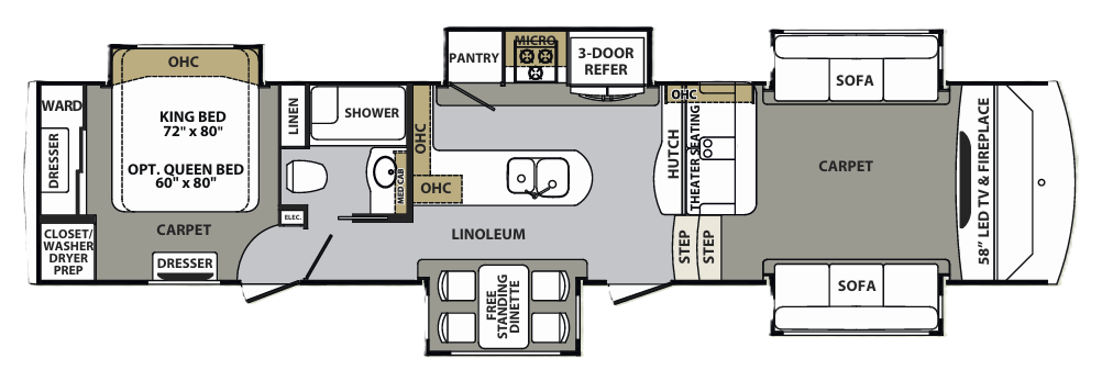 View 2017 Forest River Cardinal 3825FL complete specs and manufacturer brochures