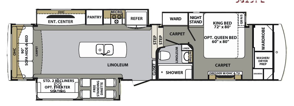 View 2017 Forest River Cardinal 3850RL complete specs and manufacturer brochures