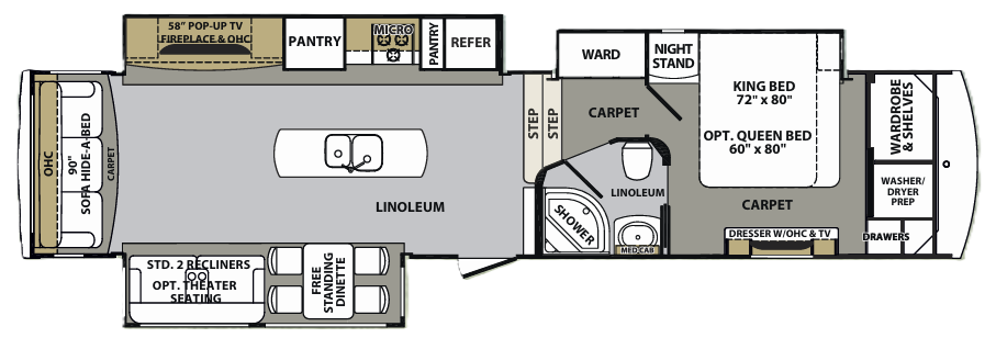 View 2017 Forest River Cardinal Estate 3850RL complete specs and manufacturer brochures
