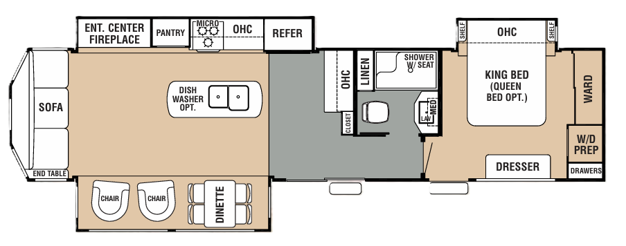 View 2017 Forest River Cedar Creek Cottage 40CRS complete specs and manufacturer brochures