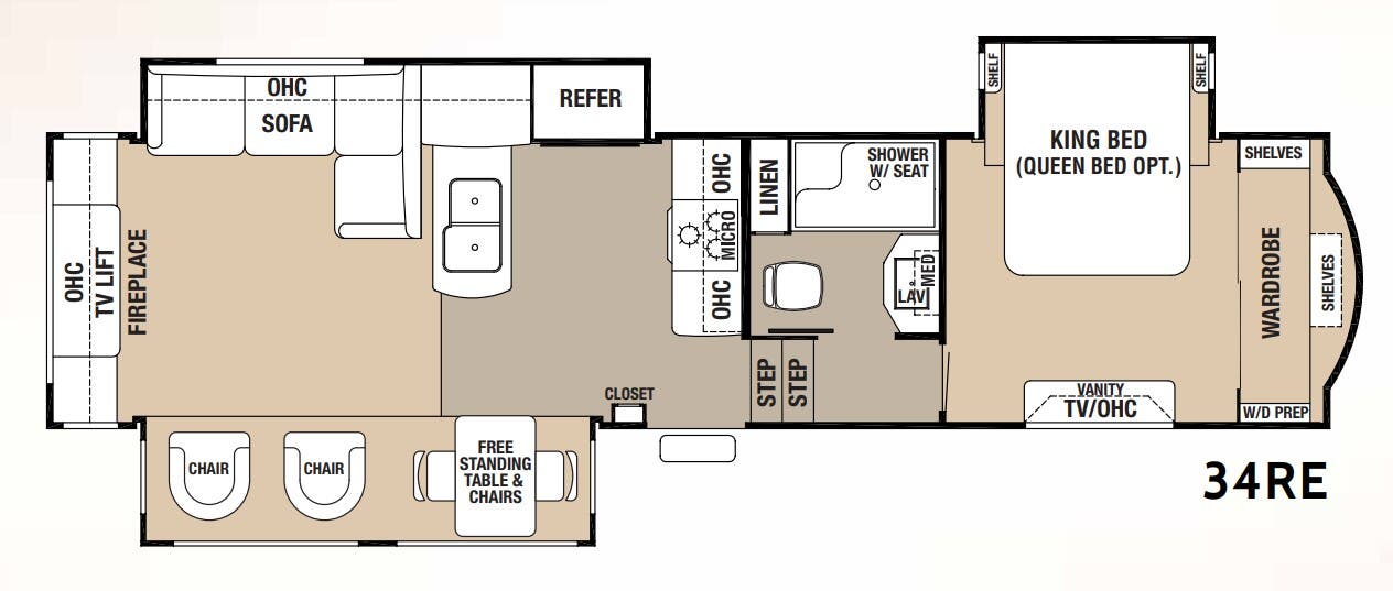 View 2017 Forest River Cedar Creek Hathaway Edition 34RE complete specs and manufacturer brochures