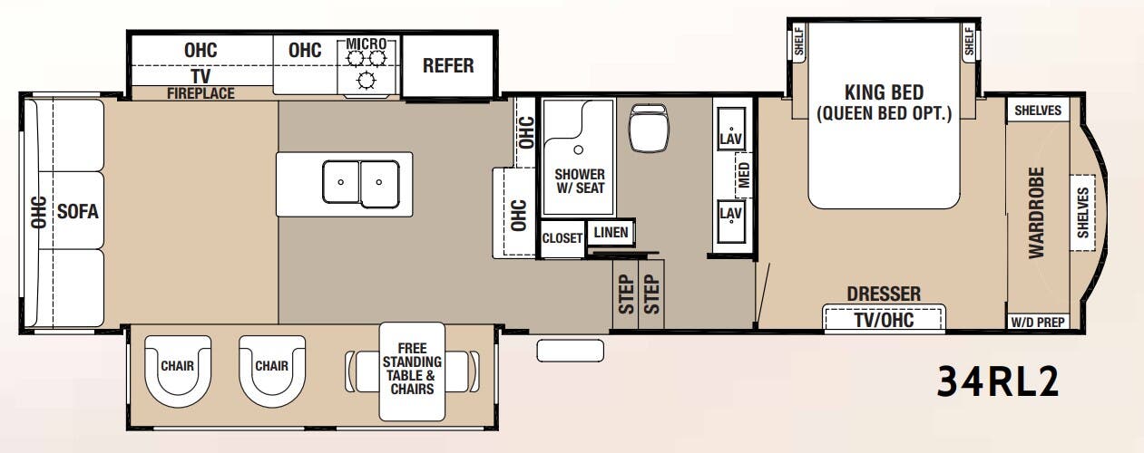 View 2017 Forest River Cedar Creek Hathaway Edition 34RL2 complete specs and manufacturer brochures