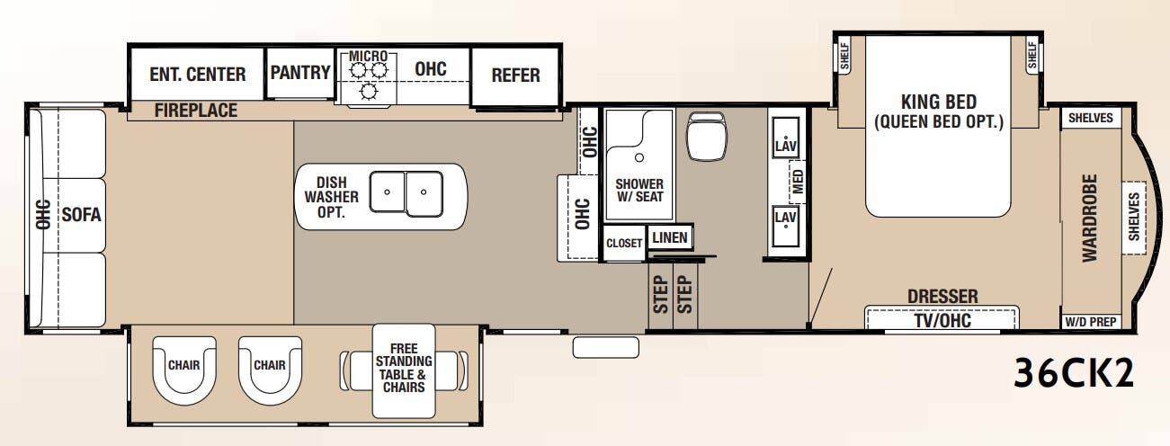 View 2017 Forest River Cedar Creek Hathaway Edition 36CK2 complete specs and manufacturer brochures