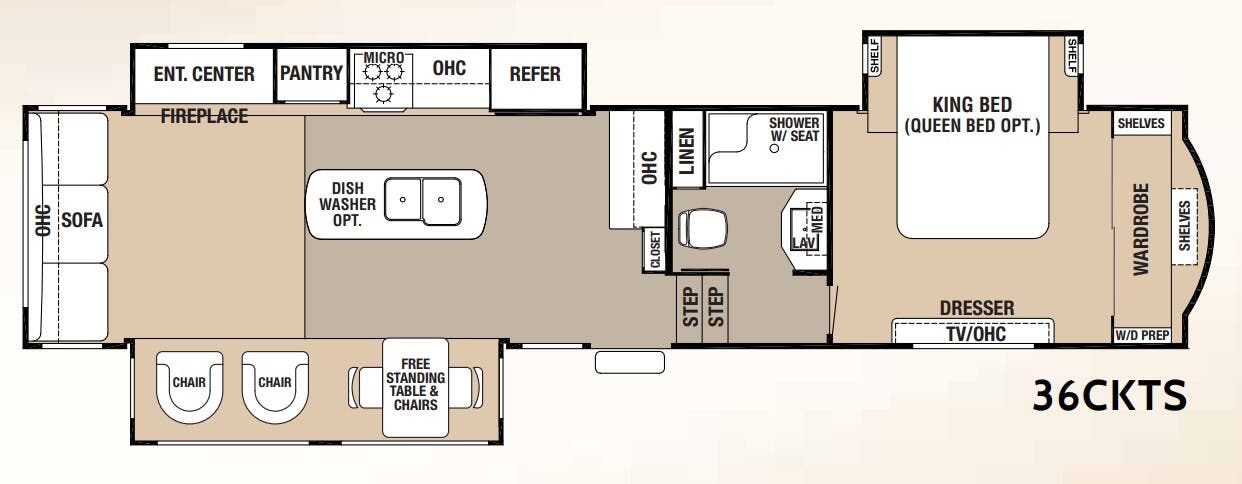 View 2017 Forest River Cedar Creek Hathaway Edition 36CKTS complete specs and manufacturer brochures