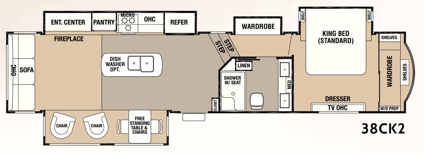View 2017 Forest River Cedar Creek Hathaway Edition 38CK2 complete specs and manufacturer brochures
