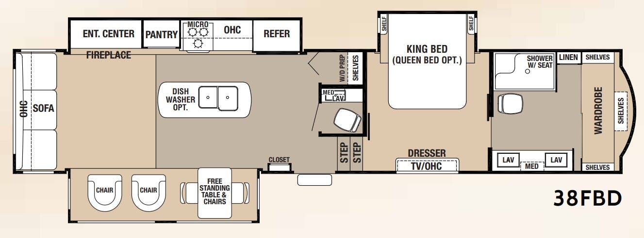 View 2017 Forest River Cedar Creek Hathaway Edition 38FBD complete specs and manufacturer brochures