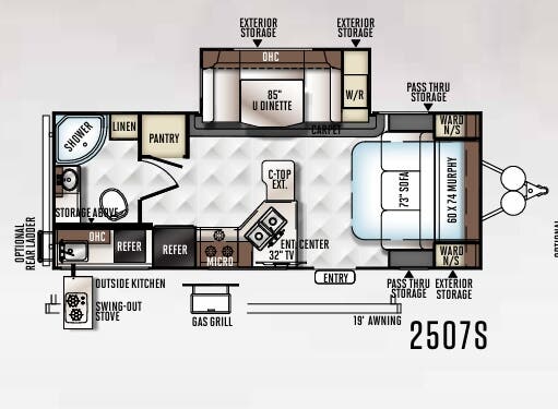 View 2017 Forest River Rockwood Mini Lite 2507S complete specs and manufacturer brochures