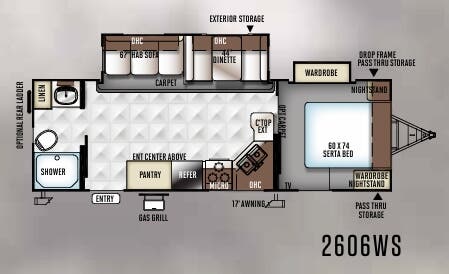 View 2017 Forest River Rockwood Ultra Lite 2606WS complete specs and manufacturer brochures