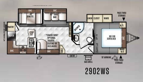 View 2017 Forest River Rockwood Ultra Lite 2902WS complete specs and manufacturer brochures