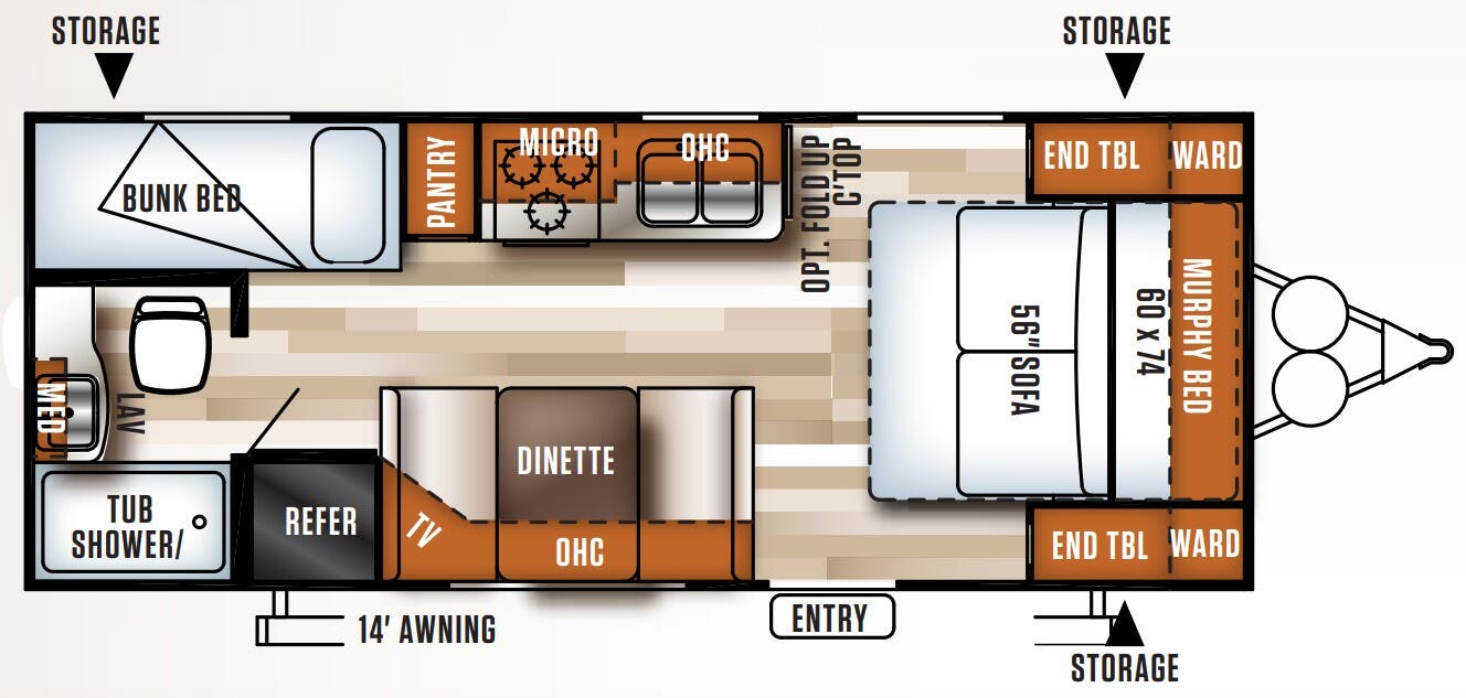 View 2017 Forest River Salem Cruise Lite 201BHXL complete specs and manufacturer brochures