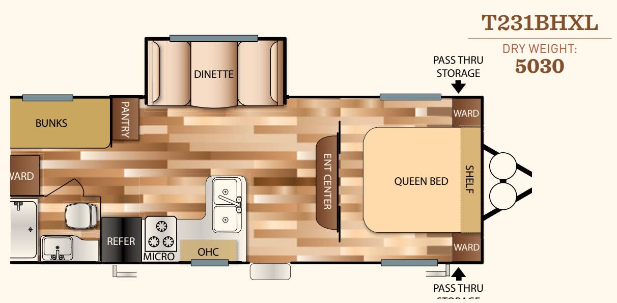 View 2017 Forest River Salem Cruise Lite 231BHXL complete specs and manufacturer brochures