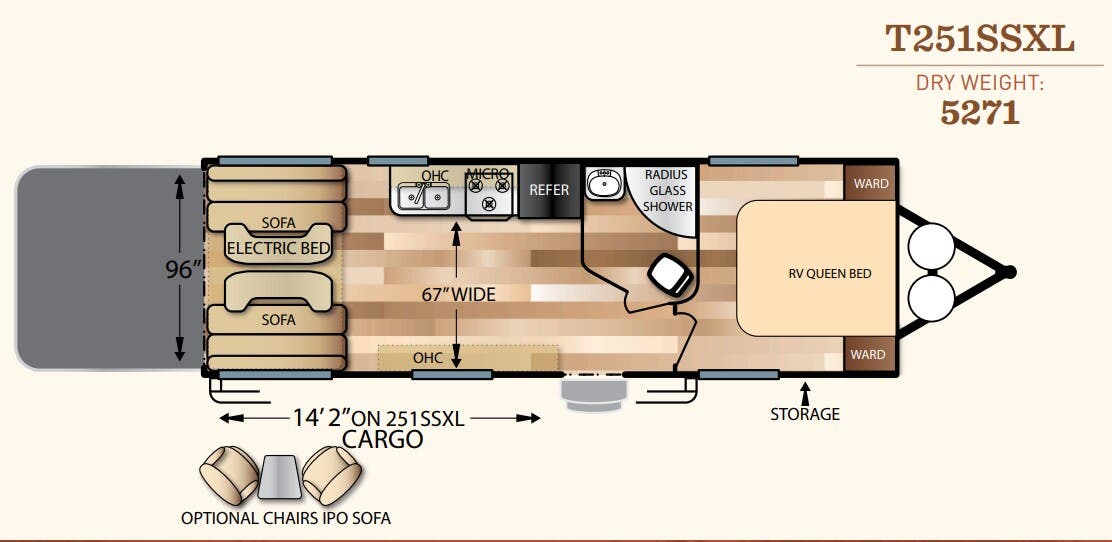 View 2017 Forest River Salem Cruise Lite 251SSXL complete specs and manufacturer brochures
