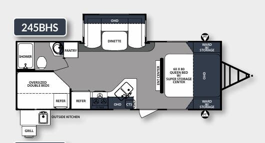 View 2017 Forest River Surveyor 245BHS complete specs and manufacturer brochures